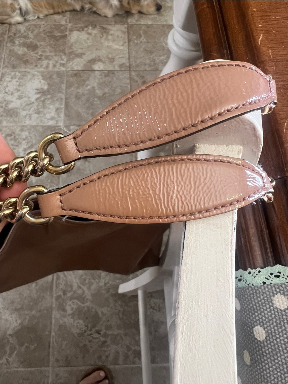 Gucci Brown SoHo Patent Leather Shoulder Bag with Tassel - Picture 4 of 11